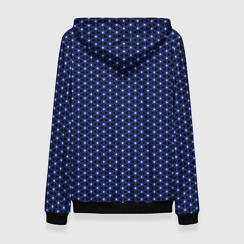 Женская толстовка Ясна3 - Цветок жизни мал / 3D-Черный – фото 2