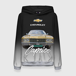 Толстовка-худи женская Американская машина Chevrolet Caprice 70-х годов, цвет: 3D-меланж