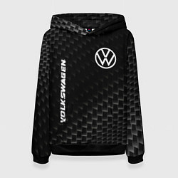 Женская толстовка Volkswagen карбоновый фон