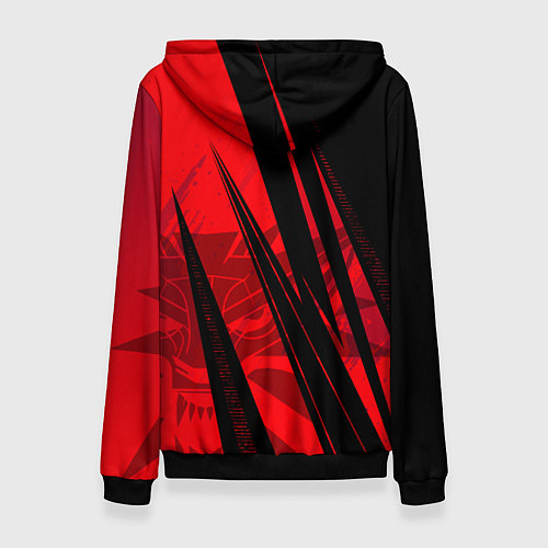 Женская толстовка Кибер - ведьмак / 3D-Черный – фото 2