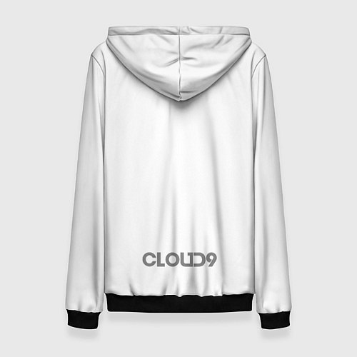 Женская толстовка Cloud9 white / 3D-Черный – фото 2