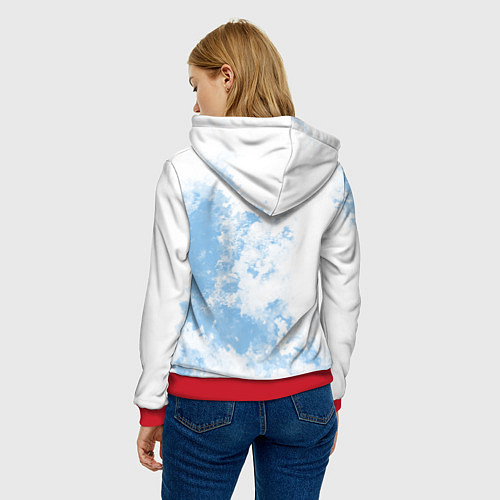 Женская толстовка Cloud9 Облачный / 3D-Красный – фото 4