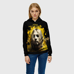 Толстовка-худи женская Nirvana Graffiti, цвет: 3D-черный — фото 2