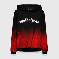 Толстовка-худи женская Motorhead red plasma, цвет: 3D-черный