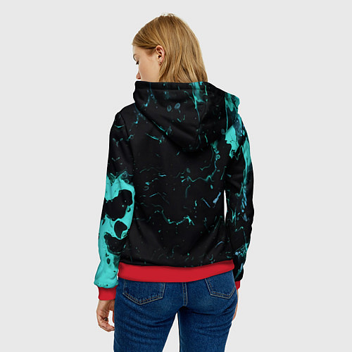 Женская толстовка Beastcoast абстракт / 3D-Красный – фото 4