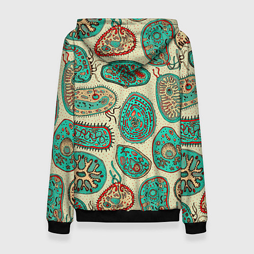 Женская толстовка Бактерии / 3D-Черный – фото 2