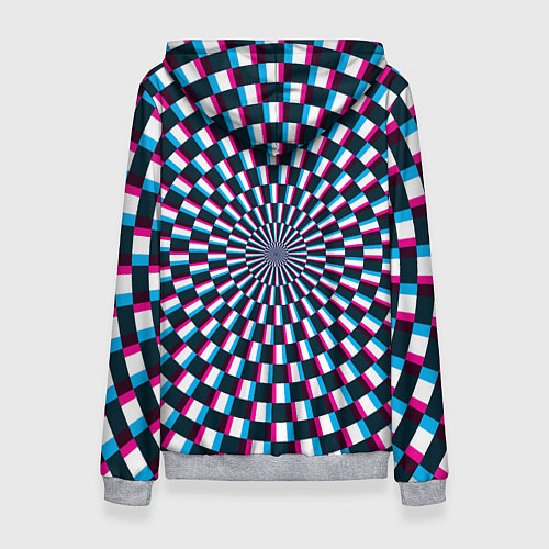 Женская толстовка Оптическая иллюзия глитч / 3D-Меланж – фото 2