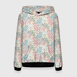 Толстовка-худи женская Ornament, цвет: 3D-черный