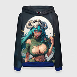 Толстовка-худи женская Нелл из Блича, цвет: 3D-синий