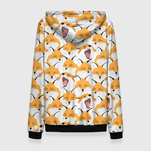 Женская толстовка Хитрые лисы / 3D-Черный – фото 2