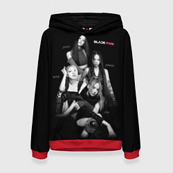 Толстовка-худи женская Blackpink girl group, цвет: 3D-красный