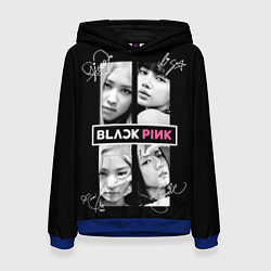 Толстовка-худи женская Blackpink - Autographs, цвет: 3D-синий