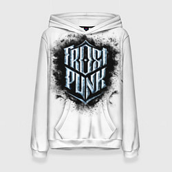 Толстовка-худи женская Frostpunk, цвет: 3D-белый