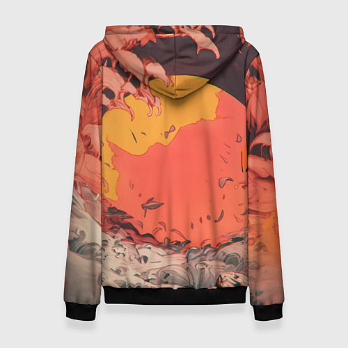 Женская толстовка Зоро на закате - One Piece / 3D-Черный – фото 2