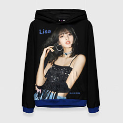 Толстовка-худи женская Blackpink Lisa in jeans, цвет: 3D-синий