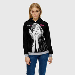 Толстовка-худи женская Blackpink Lisa gesture of love, цвет: 3D-меланж — фото 2