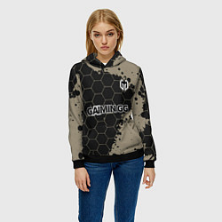 Толстовка-худи женская Gaimin Gladiators форма, цвет: 3D-черный — фото 2