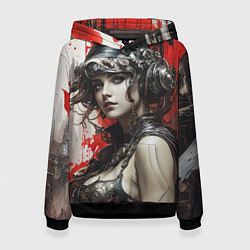 Толстовка-худи женская Охотница за беглецами, цвет: 3D-черный