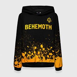 Женская толстовка Behemoth - gold gradient: символ сверху