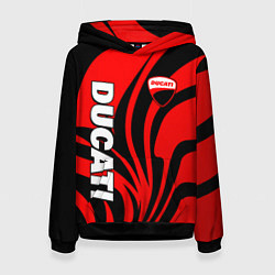 Женская толстовка Ducati - red stripes