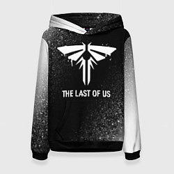 Толстовка-худи женская The Last Of Us glitch на темном фоне, цвет: 3D-черный
