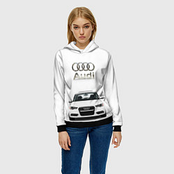 Толстовка-худи женская Audi a5, цвет: 3D-черный — фото 2