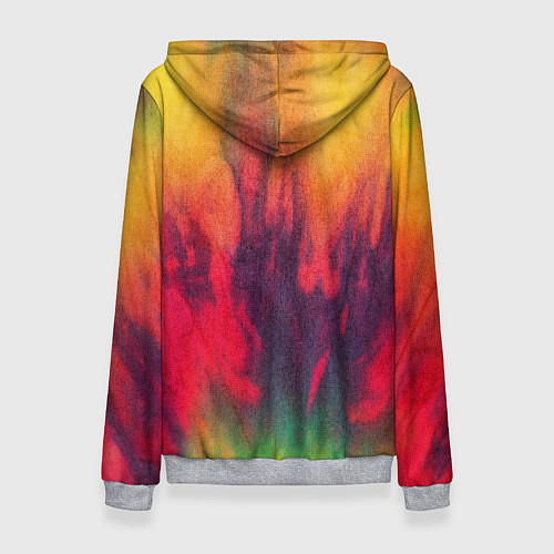 Женская толстовка Огненный тай дай / 3D-Меланж – фото 2