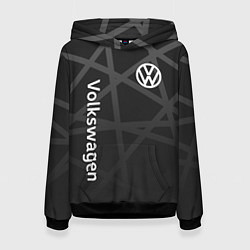 Толстовка-худи женская Volkswagen - classic black, цвет: 3D-черный