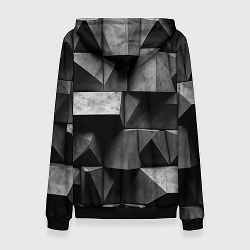 Женская толстовка Обман зрения и каменные плиты / 3D-Черный – фото 2