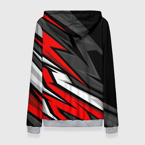 Женская толстовка Kawasaki - red uniform / 3D-Меланж – фото 2