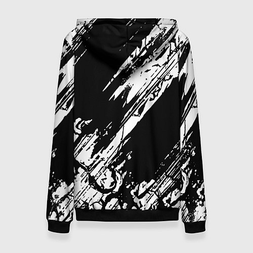 Женская толстовка Mitsubishi - белый пятна / 3D-Черный – фото 2
