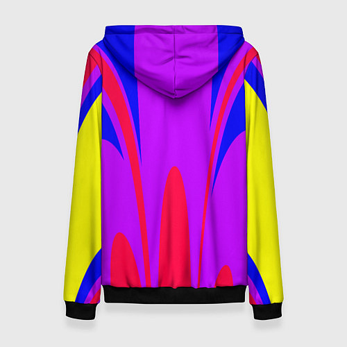 Женская толстовка Яркий цветной мотив / 3D-Черный – фото 2