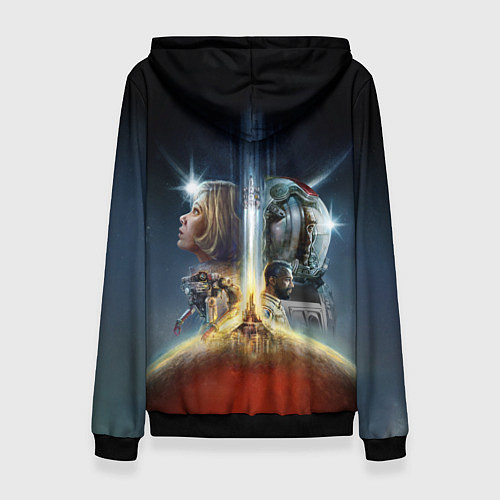 Женская толстовка Starfield characters / 3D-Черный – фото 2
