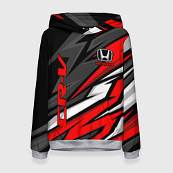 Толстовка-худи женская Honda - CR-V - геометрия, цвет: 3D-меланж