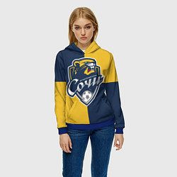 Толстовка-худи женская Футбольный клуб Сочи, цвет: 3D-синий — фото 2