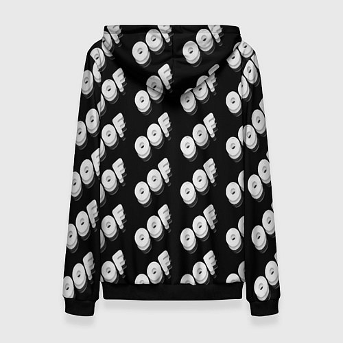 Женская толстовка Off выключение / 3D-Черный – фото 2