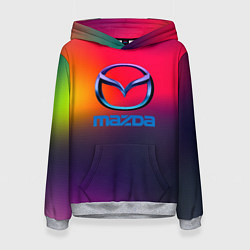 Толстовка-худи женская Mazda gradient, цвет: 3D-меланж