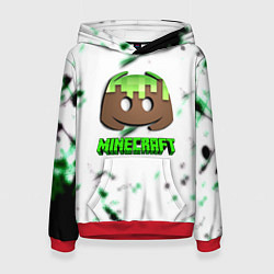 Толстовка-худи женская Minecraft online pc, цвет: 3D-красный