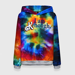 Толстовка-худи женская Барби - i am kenough, цвет: 3D-меланж