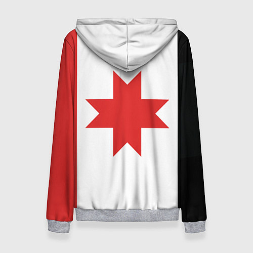 Женская толстовка Флаг Удмуртии / 3D-Меланж – фото 2