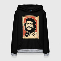 Толстовка-худи женская Команданте Че Гевара, цвет: 3D-меланж