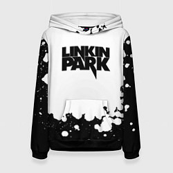 Толстовка-худи женская Linkin park black album, цвет: 3D-черный