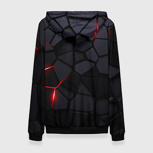 Женская толстовка Mazda - плиты с эффектом свечения / 3D-Черный – фото 2