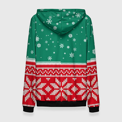 Женская толстовка Катя новогодняя / 3D-Черный – фото 2