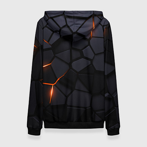 Женская толстовка Land Rover - плиты с эффектом свечения / 3D-Черный – фото 2