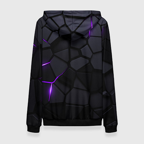 Женская толстовка Infiniti - плиты с эффектом свечения / 3D-Черный – фото 2