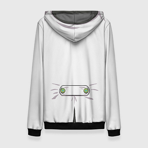 Женская толстовка Белый мультяшный фрак с шейным платком / 3D-Черный – фото 2