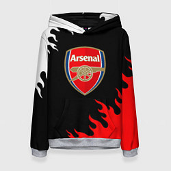 Женская толстовка Arsenal fc flame