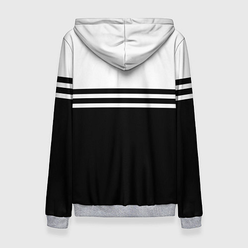 Женская толстовка Ливерпуль - черно-белый / 3D-Меланж – фото 2