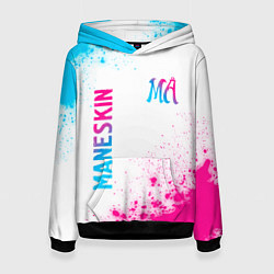 Женская толстовка Maneskin neon gradient style вертикально